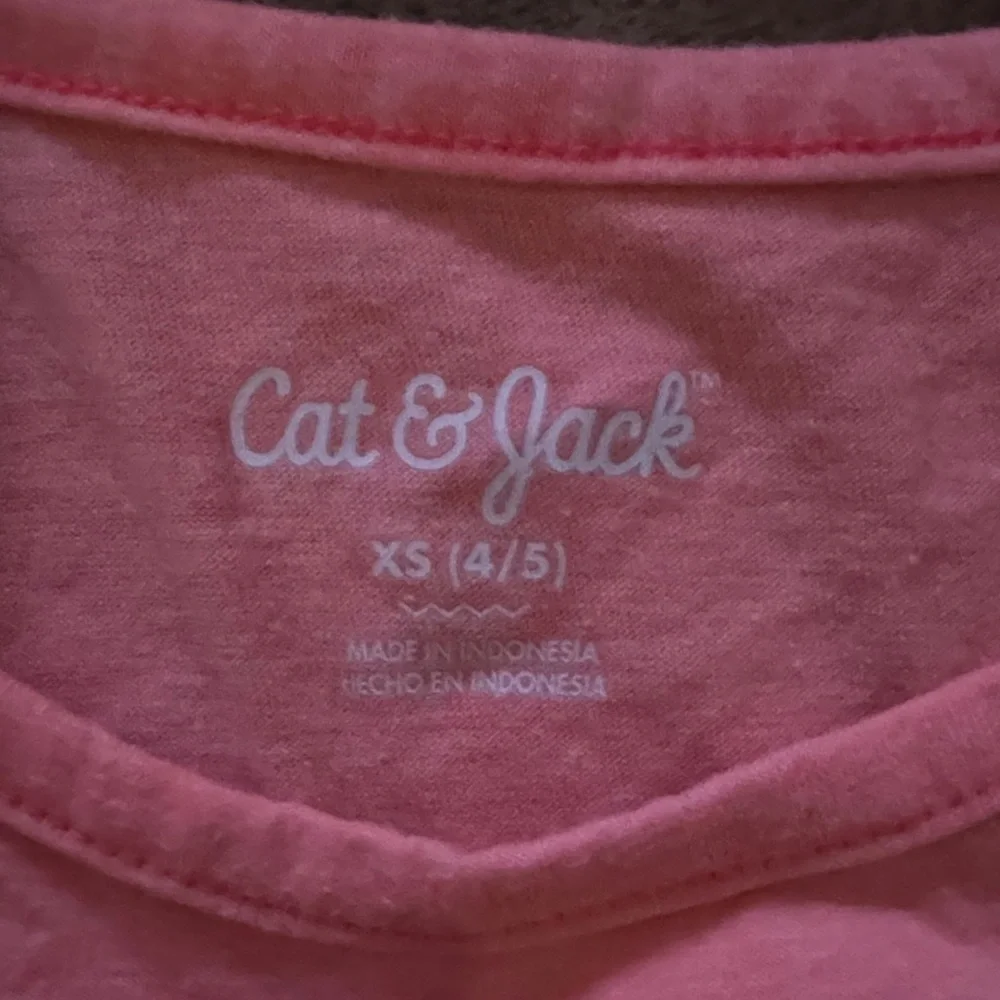 Cat & Jack Pink Sequin Palm Tree Tank Top